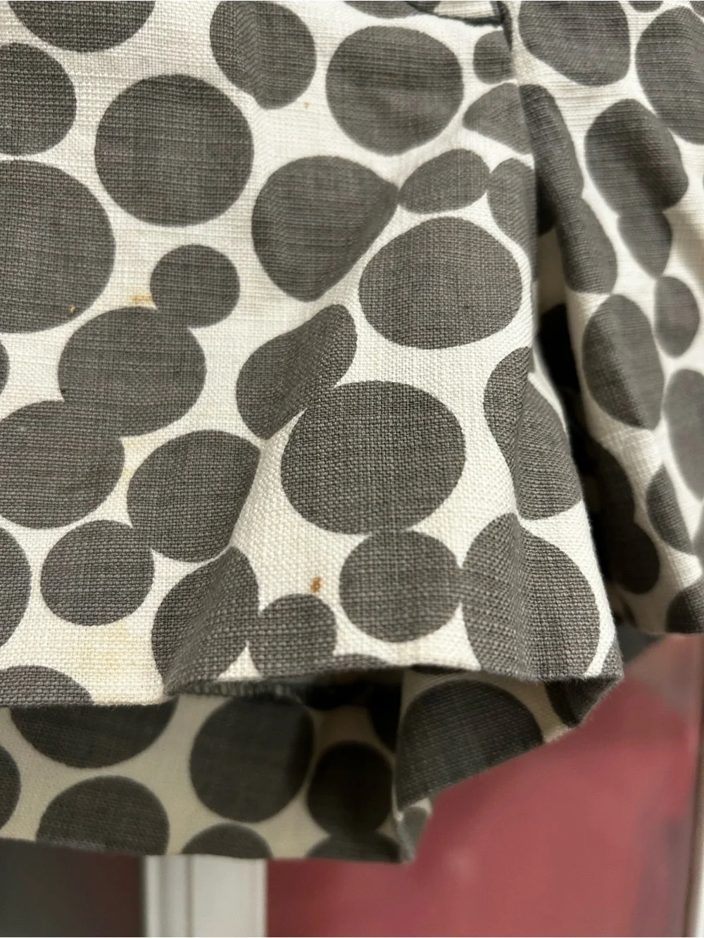 J. Crew Jubilee Shorts  Gray Ivory Deco Dots Cotton Twill Size 4